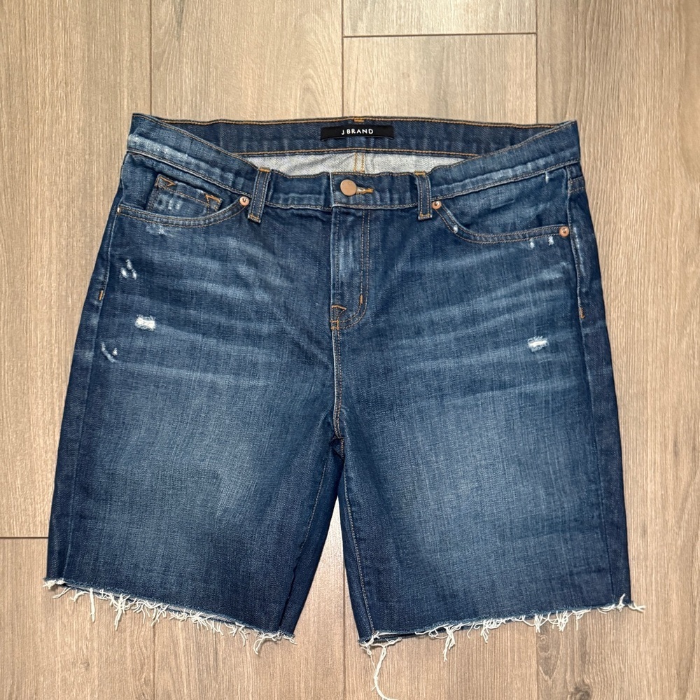 J Brand Mom Shorts Dark Wash Cut Offs